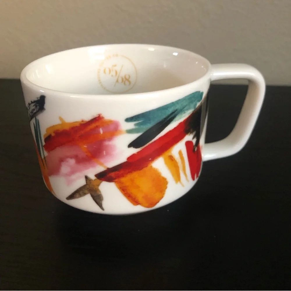 Starbucks Coffee Tea Mug Cup 05/08 2015 12 fl oz Artsy Abstract Colorful